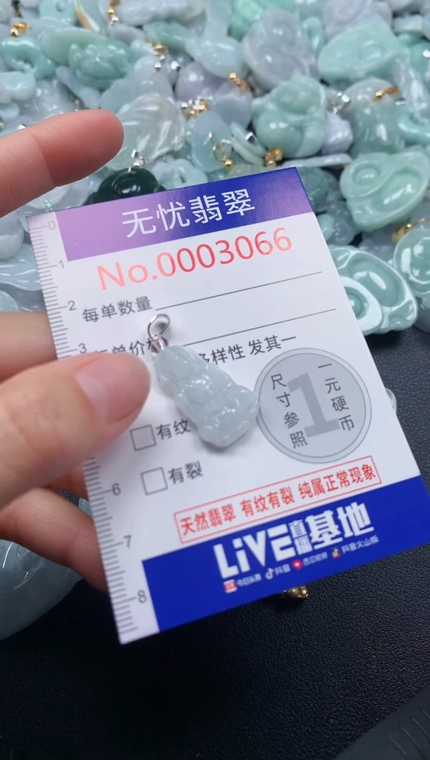 吊坠(不含链)未镶嵌翡翠3066