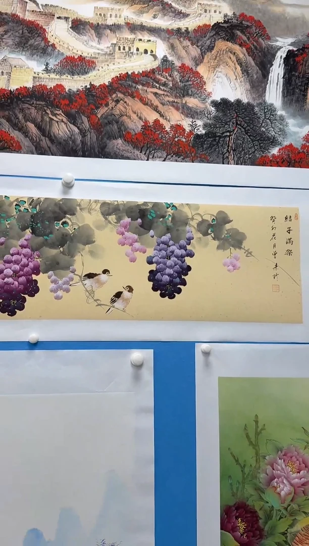 国画西墙葡萄同类型随机