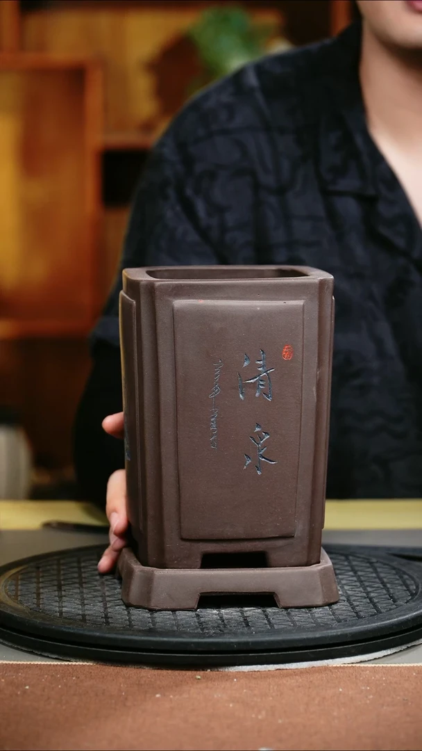 紫砂花盆紫砂花盆