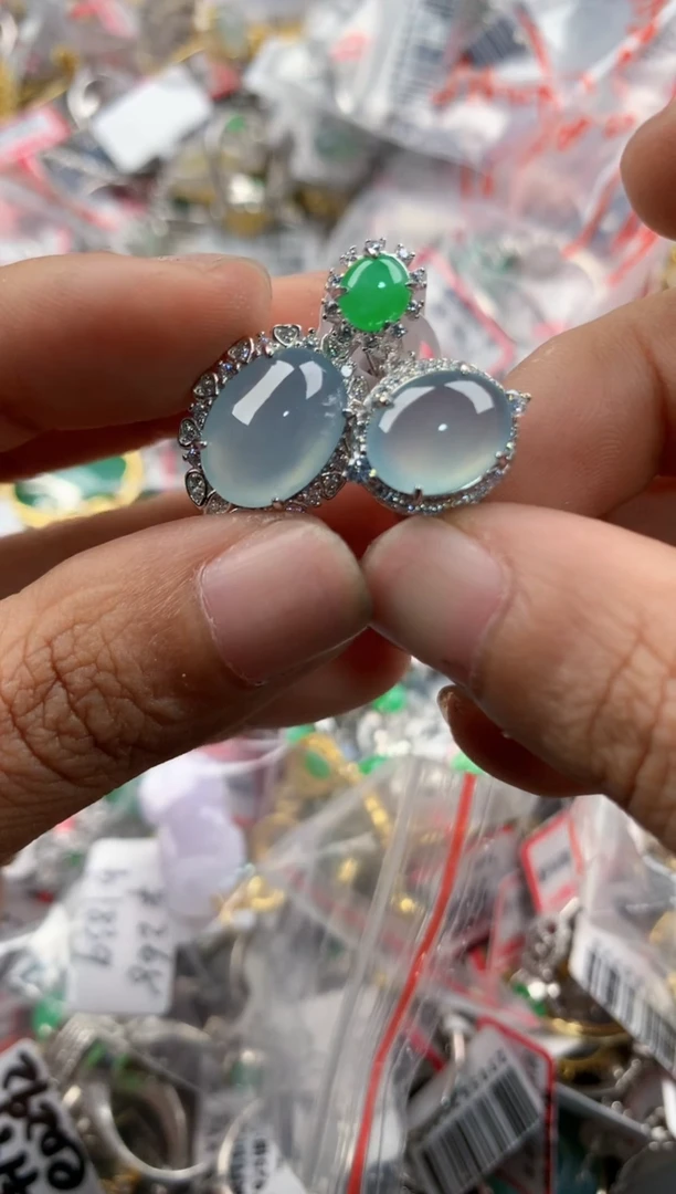 银S925镶嵌戒指翡翠?****.101010----10