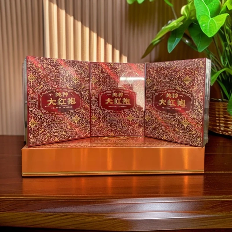 【岩壁奇石】  纯种大红袍    8.5g*四泡  【三盒装】