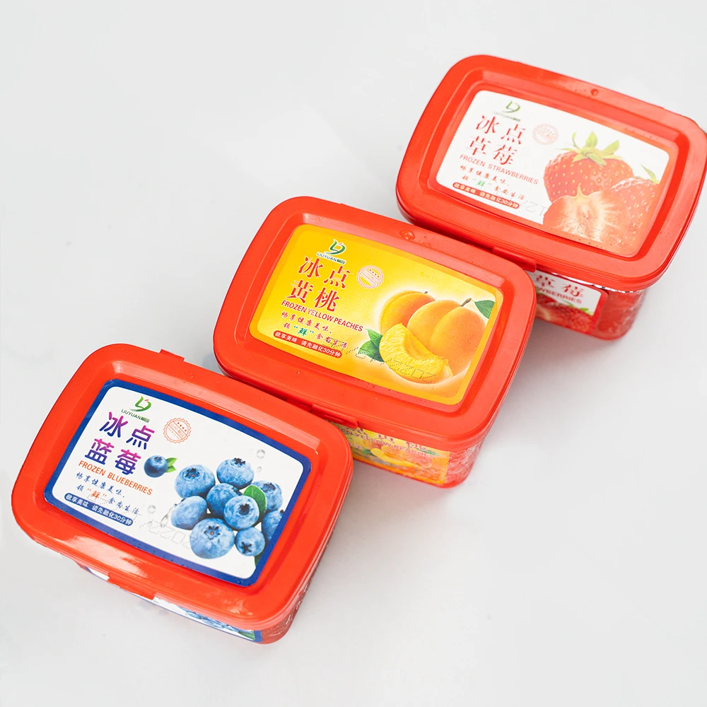 柳园冰点草莓/蓝莓/黄桃400g/盒*6盒