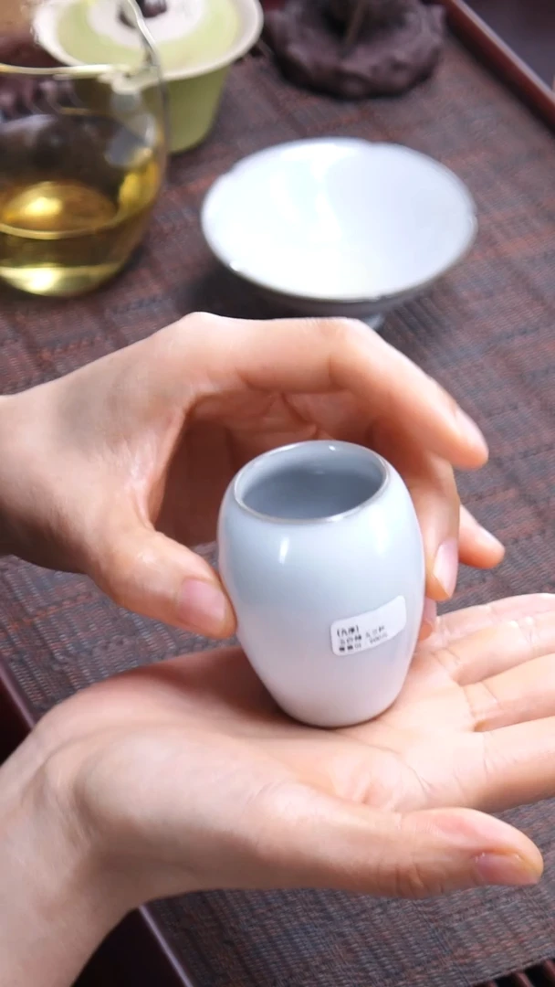 【闪购商品】九序《白玉釉兰杯》