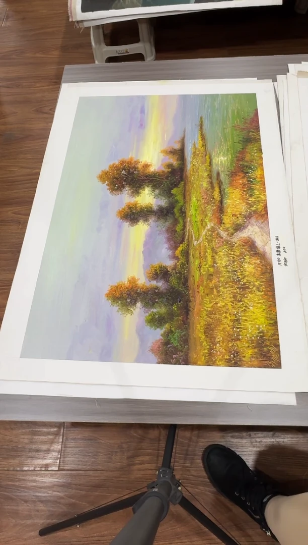 油画【44号】朝鲜原创纯手绘孤品油画