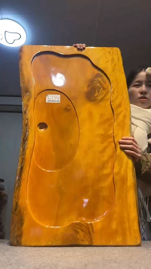 实木原木茶盘 一物一拍(不含配件）