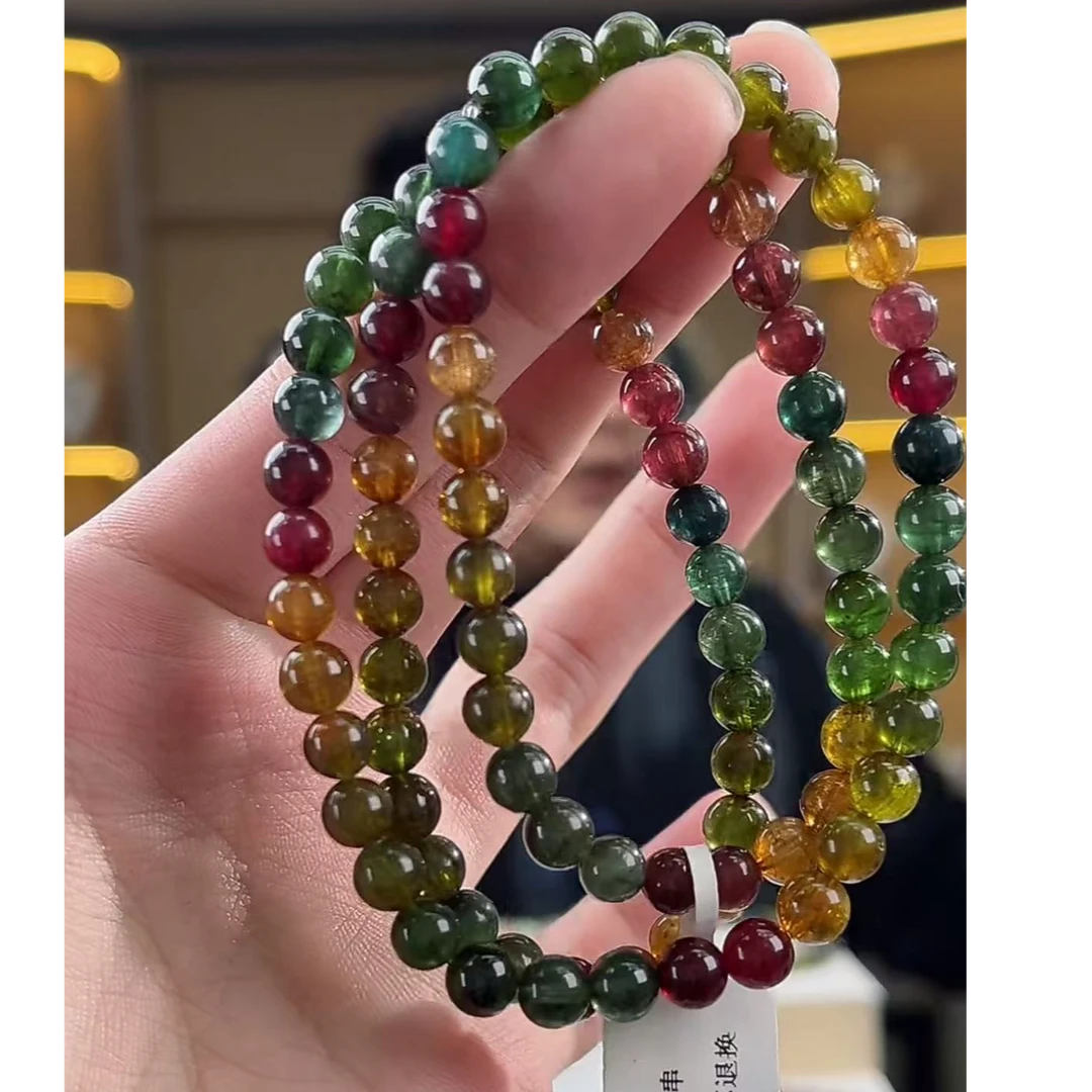 碧玺浓色玻璃体多圈6mm