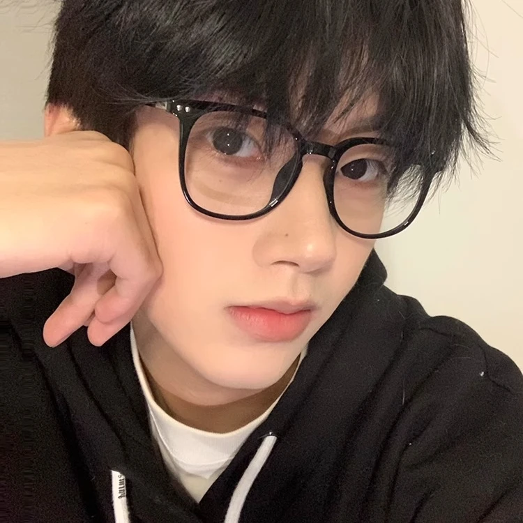 经典款复古黑框近视眼镜框男款防蓝光学生配度数镜片女素颜平光镜