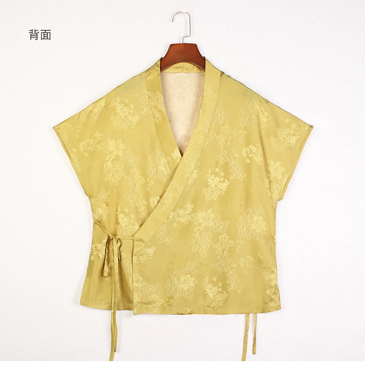 【青衫行2】复古新中式桑蚕丝双面穿中国风提花女士上衣