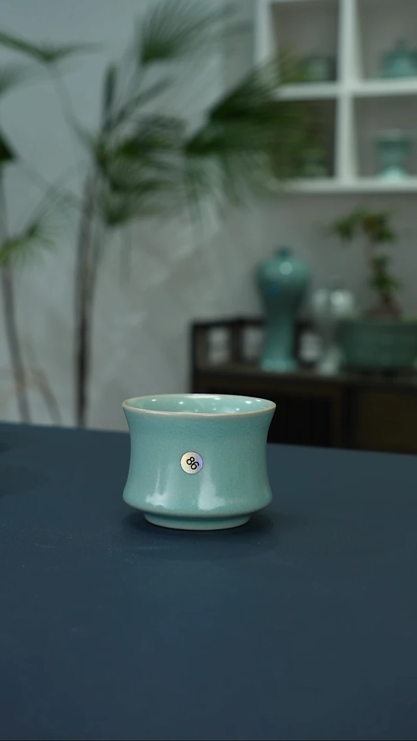 瓷片86号冰花马蹄杯精品简包     洁