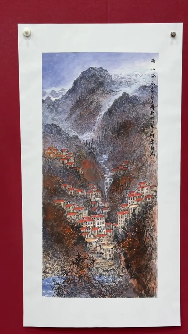 国画国画绘画山水花鸟