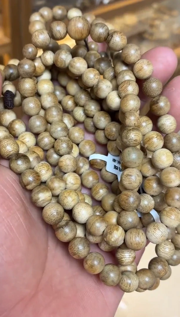 沉香手串 达拉干圆珠长串0.9多样性发其一