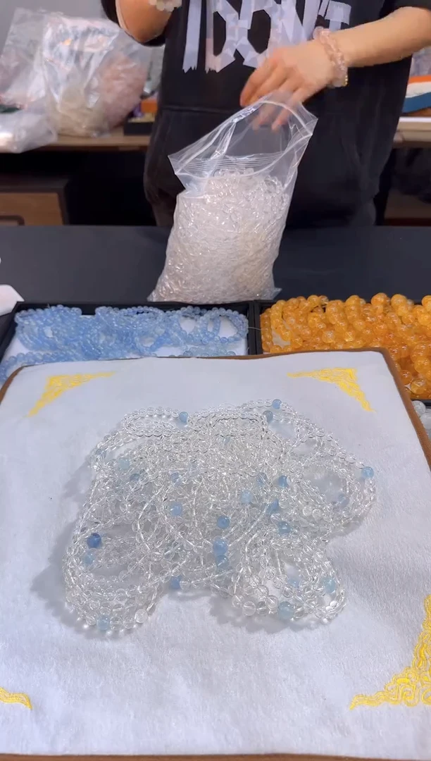 【闪购商品】水晶手串未镶嵌176/多样性发其一/卡8