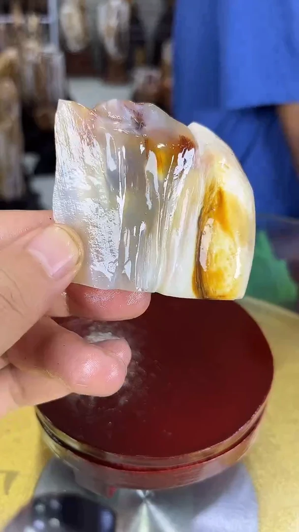 硅化玉珠宝奇石未镶嵌缅甸天然树化玉摆件