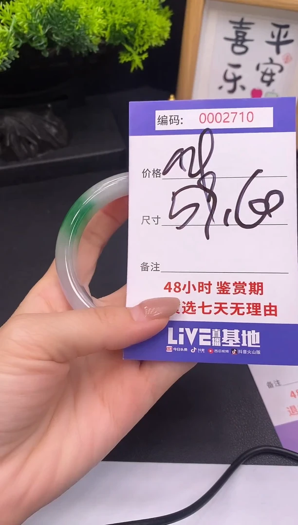 未镶嵌手镯翡翠0002710