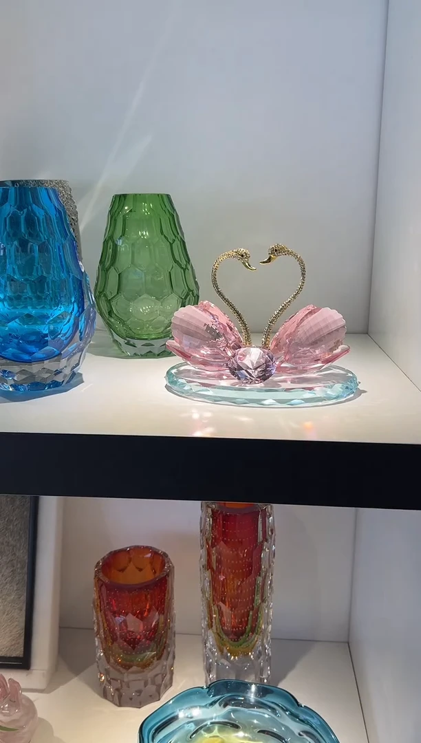 粉色带底座天鹅 现货