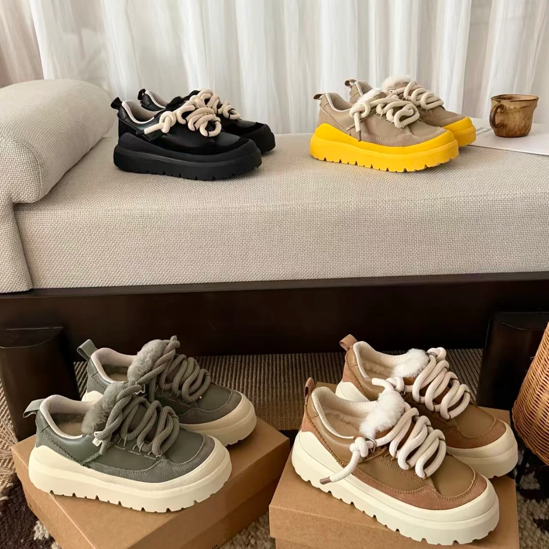 HNXC【雪地靴】皮毛一体雪地靴