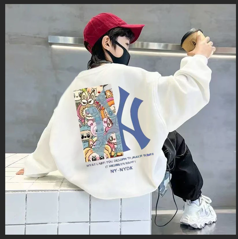 男童秋装2025新款上衣潮牌炸街痞帅儿童卫衣春秋款中大童秋季衣服