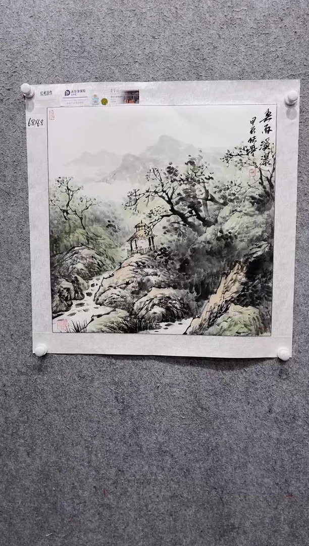 国画张传亭老师的红袍作品