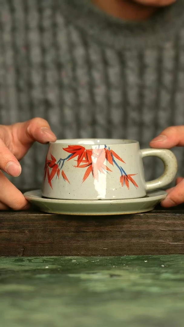 青诗集手工手绘瓷器