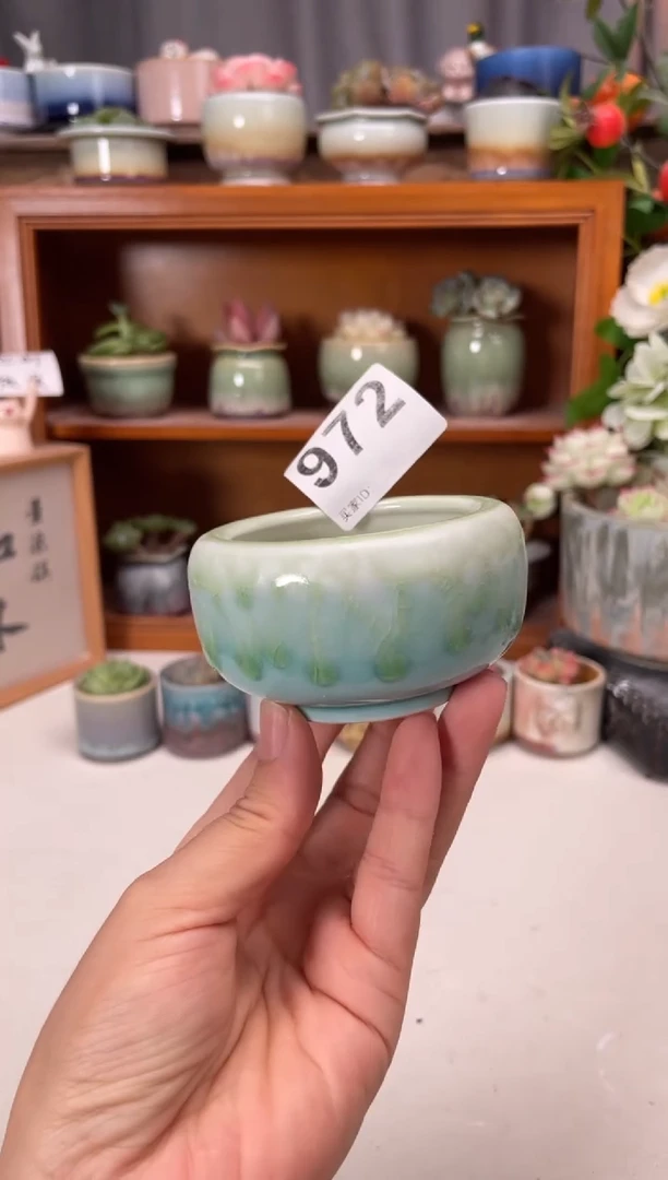 瓷片972知木小芳花盆