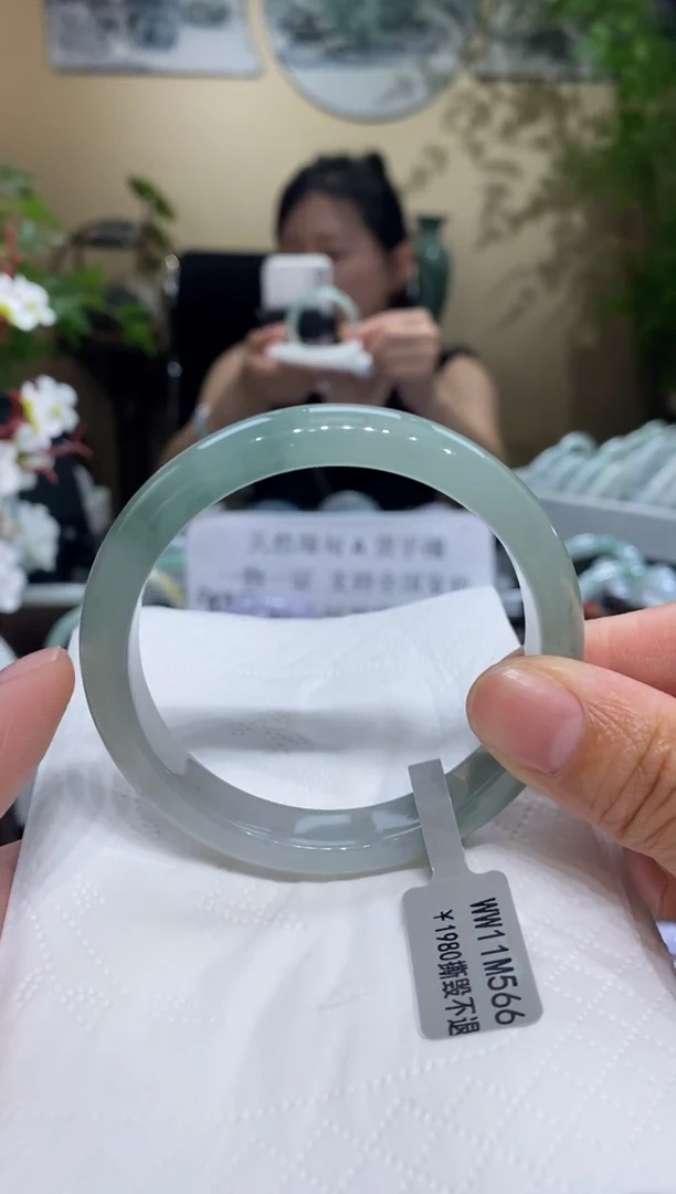 翡翠手镯未镶嵌翡翠55-56