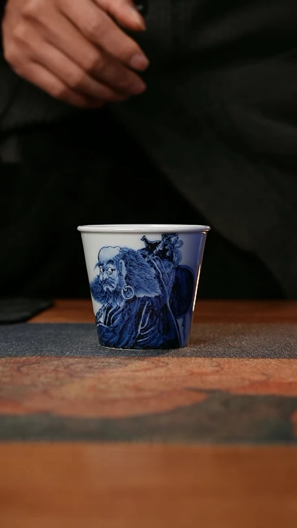 【闪购商品】康亭守艺禅意系列：达摩 法 华 经 小可乐杯