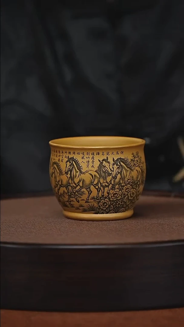 茶杯紫砂原矿紫砂