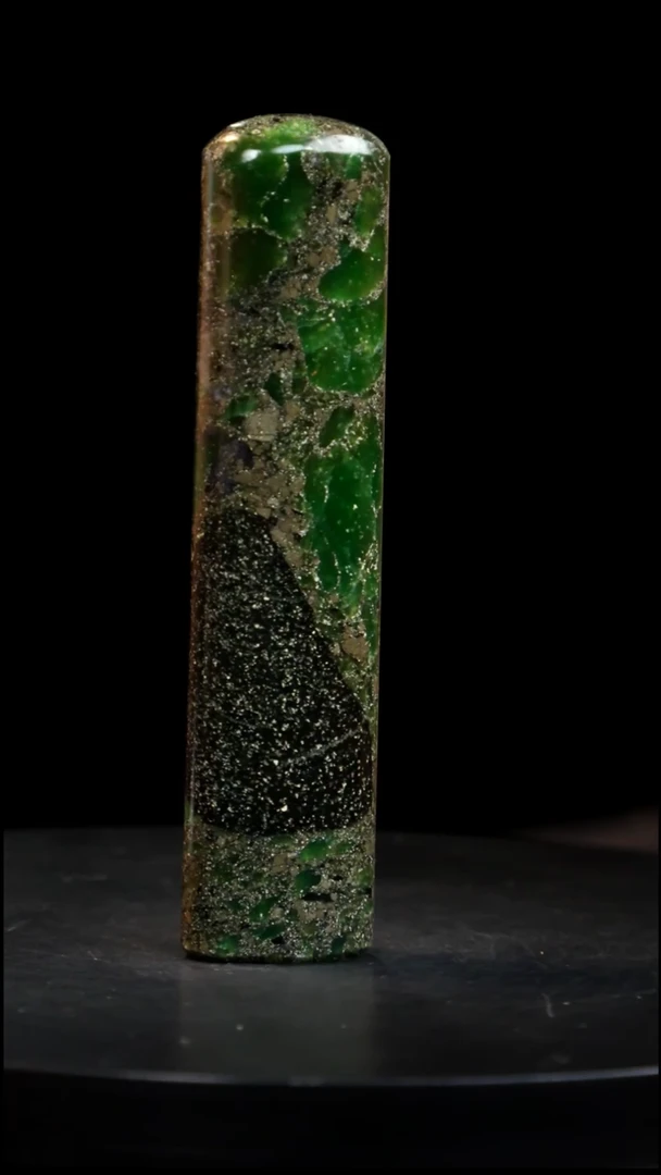 青田石金星绿印章印章印章