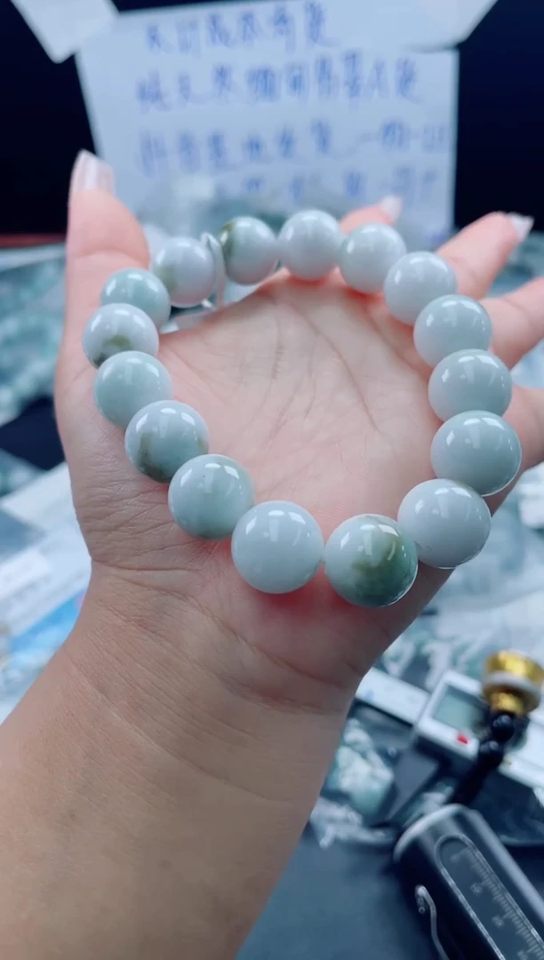 未镶嵌戒指翡翠珠串13.8