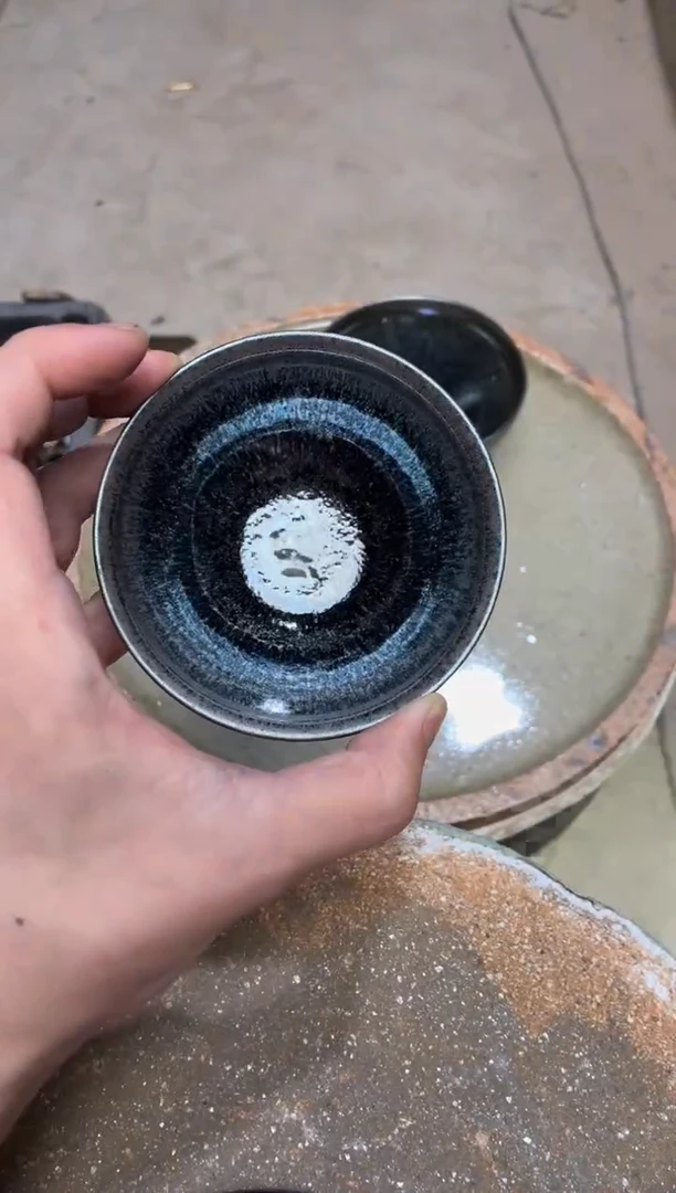茶盏真柴烧建盏换点柴火
