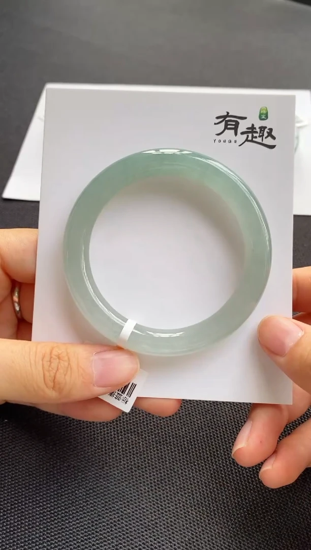 未镶嵌手镯翡翠53.8圆条