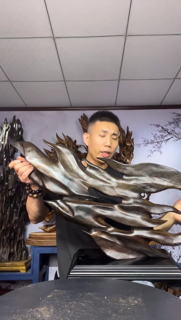 金丝楠木雕款青*金丝楠木工艺品摆件