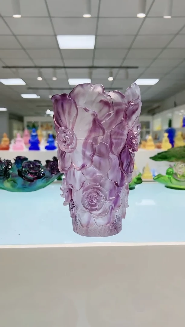 【闪购商品】茶宠古法琉璃花蕊花瓶