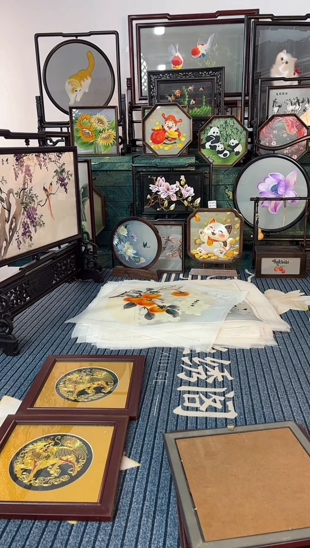 刺绣非遗双面绣摆台2