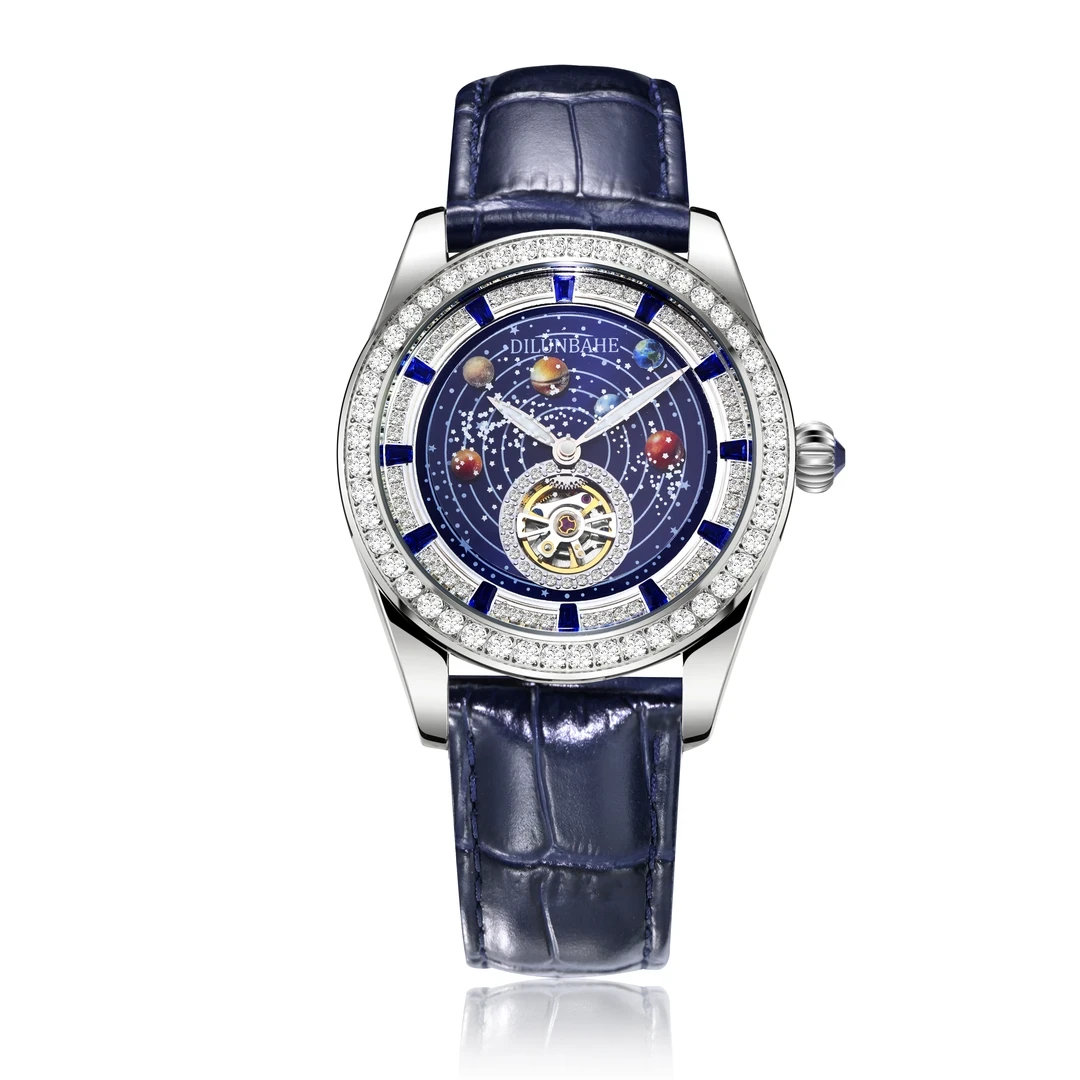 【安总补贴】迪伦巴赫天体系列男士夜光机械腕表-580斗转星移