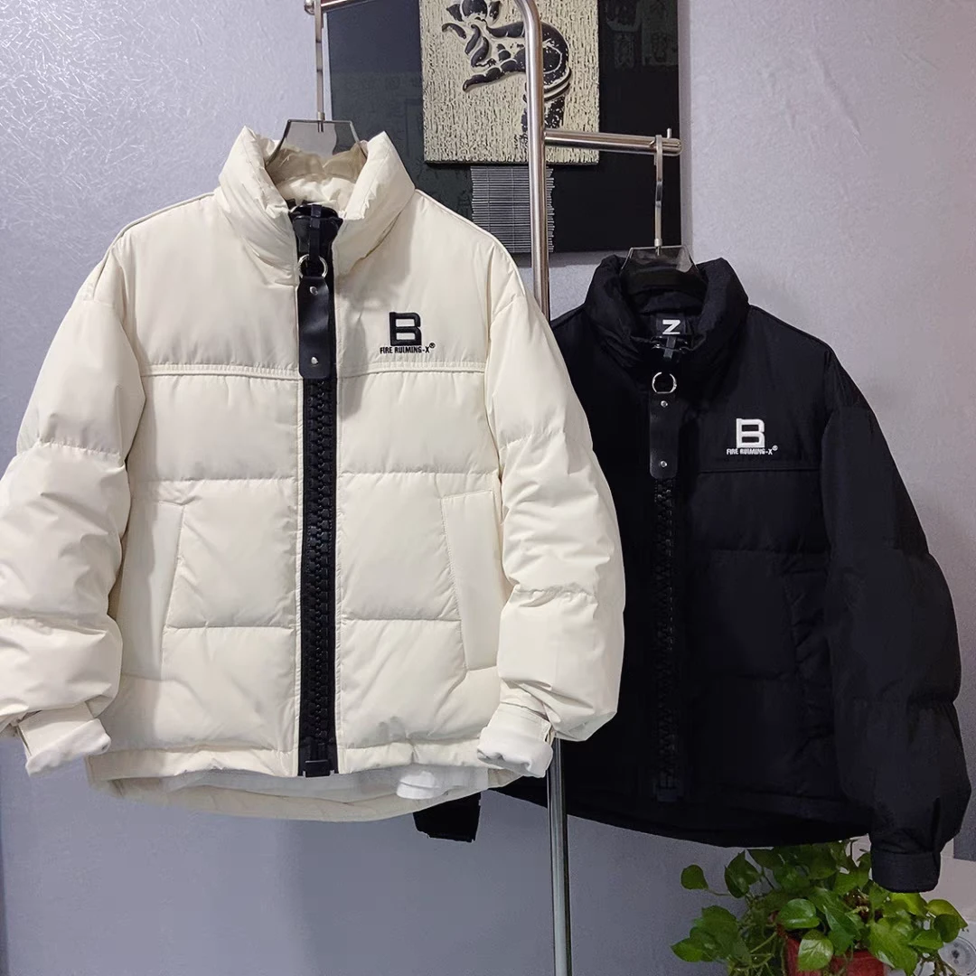 【分绒写意】字母标立领潮牌设计师加厚外套-非标(无水洗标*9031#