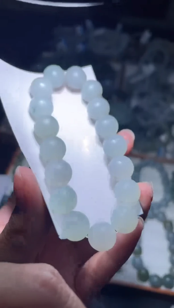 未镶嵌定制翡翠天然缅甸A货翡翠手串19