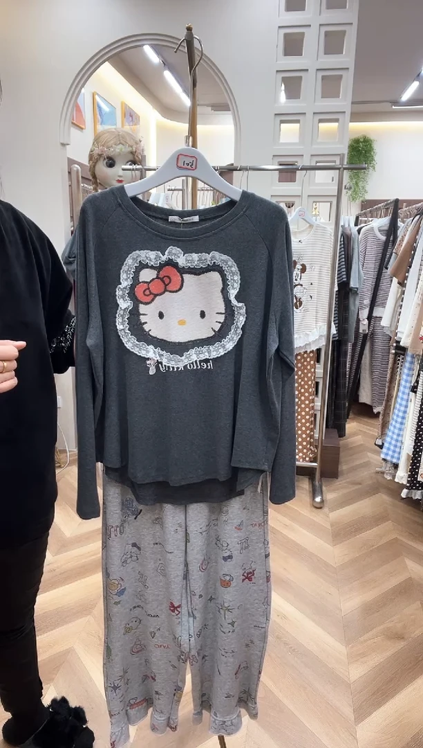 棉小熊长袖长裤L号130斤以下