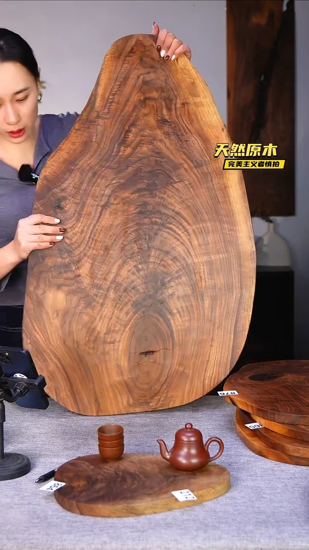 木北美黑胡桃原木.干裂疤结不属于商品质量问题完美主义者慎拍