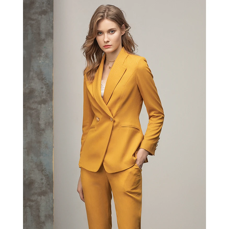 C11348职业西套装新款商务通勤干练长袖西服面试西装工装E