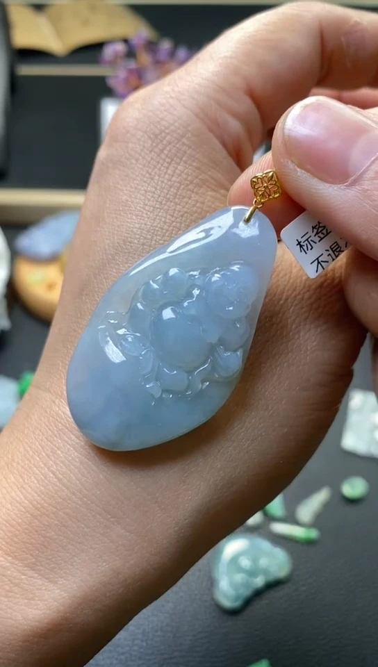 翡翠未镶嵌颈饰翡翠净货30896