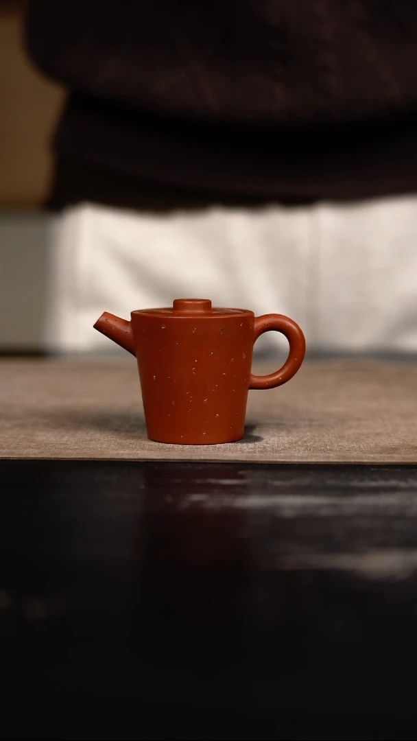 茶壶紫砂元*朱泥铺砂小巨轮