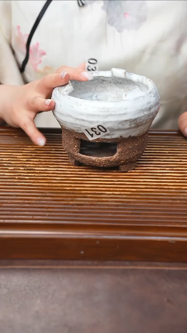 万古烧粗陶手工茶具--