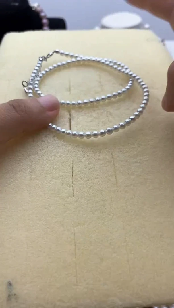颈饰钛钢淡水珍珠103