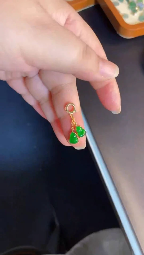 吊坠(不含链)银S925镶嵌翡翠1