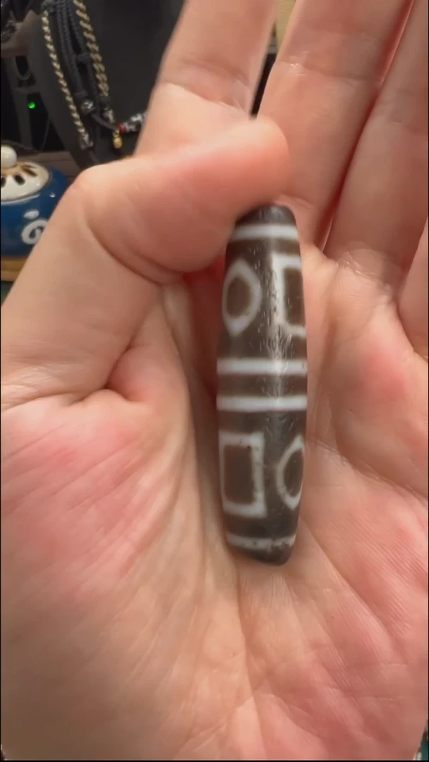 玛瑙/玉髓颈饰未镶嵌小卢全手工玛瑙天珠