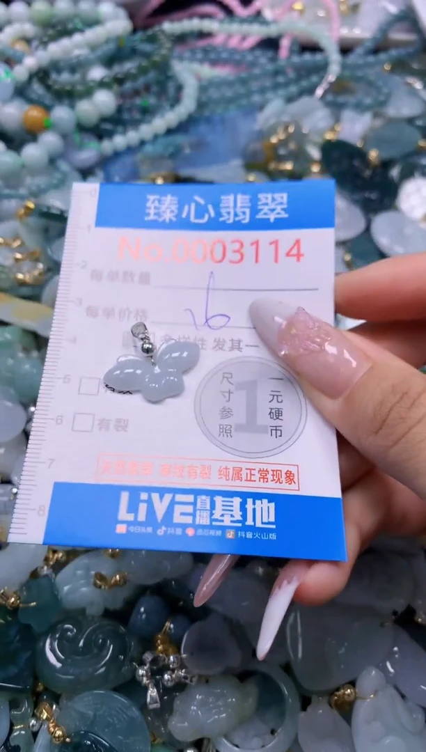 翡翠未镶嵌吊坠(不含链)3114