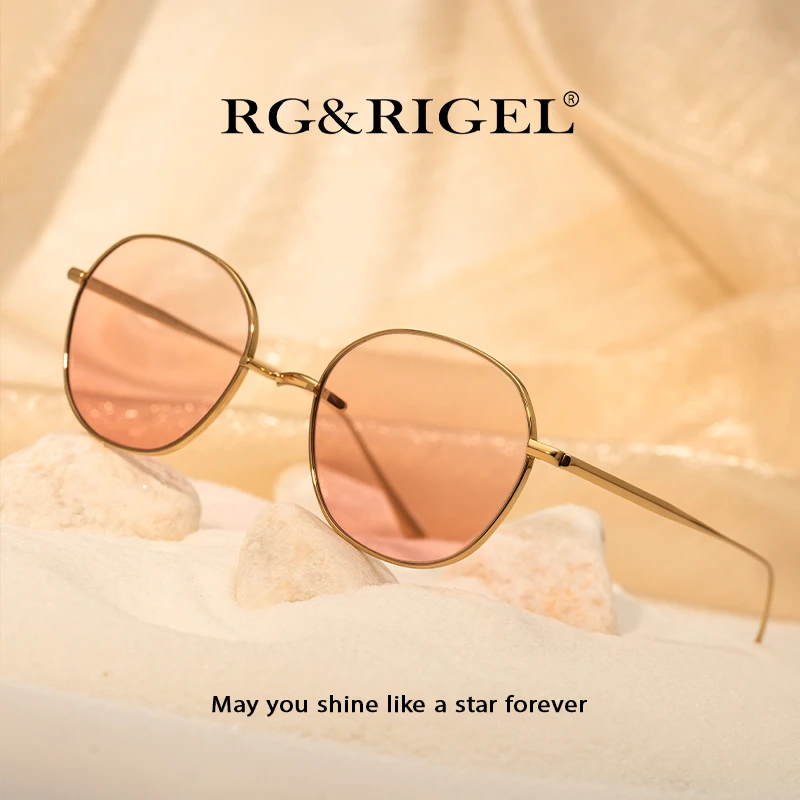 RG&RIGEL一山鼻托墨镜眼镜一体鼻托超轻2407大号太阳镜防紫外线