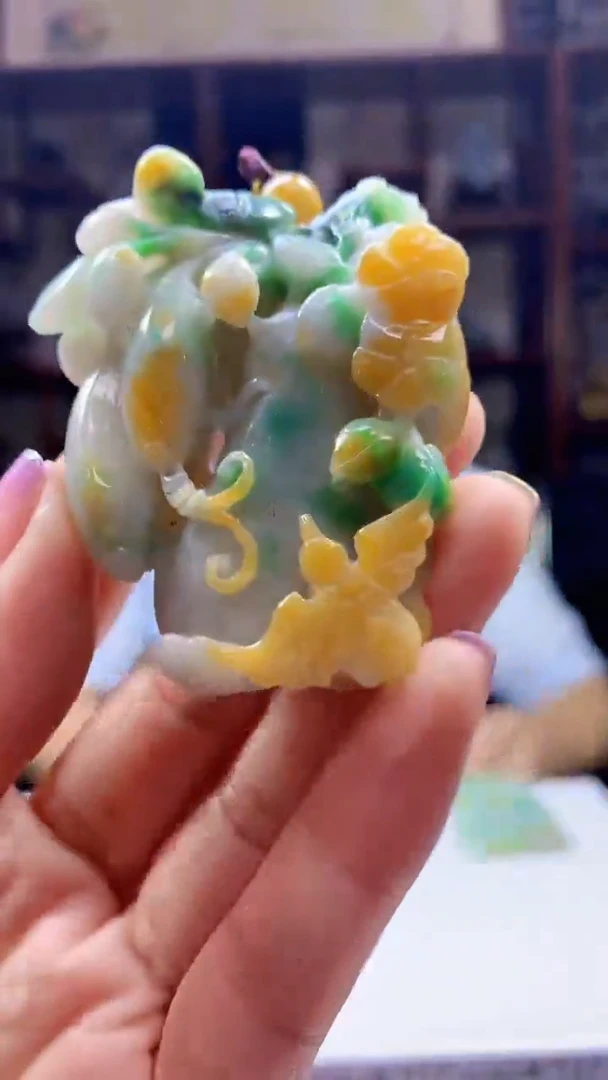 定制翡翠未镶嵌1097jj-毛货挂件33