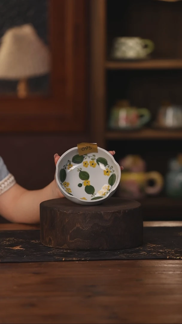 陶瓷景德镇高温釉下手绘陶瓷095